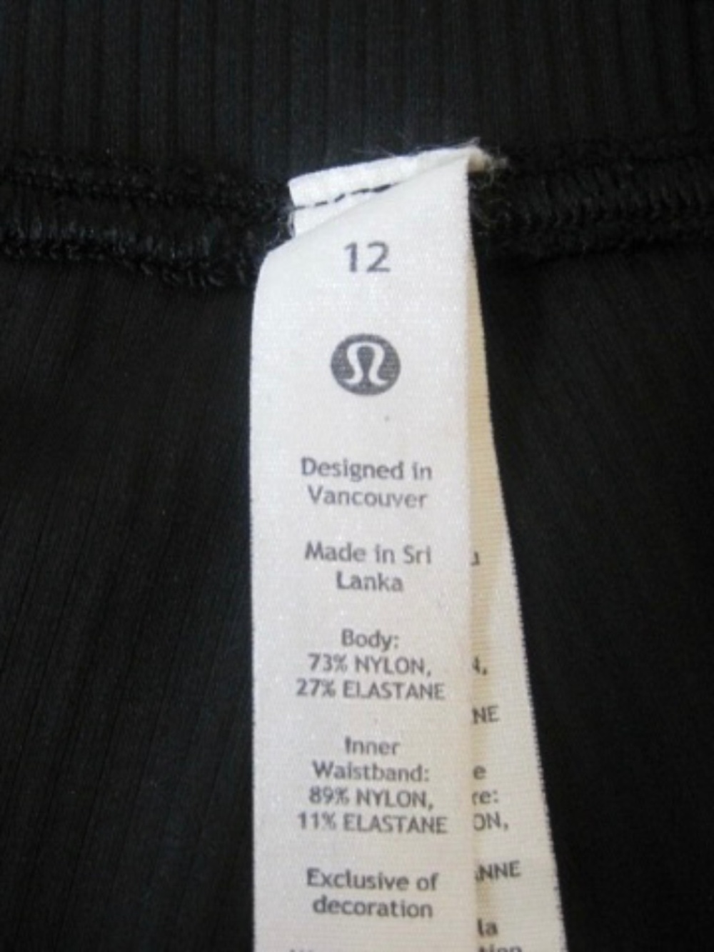 Lulu Lemon Base Pace High Rise Pant Ribbed 23" - Picture 7 of 9